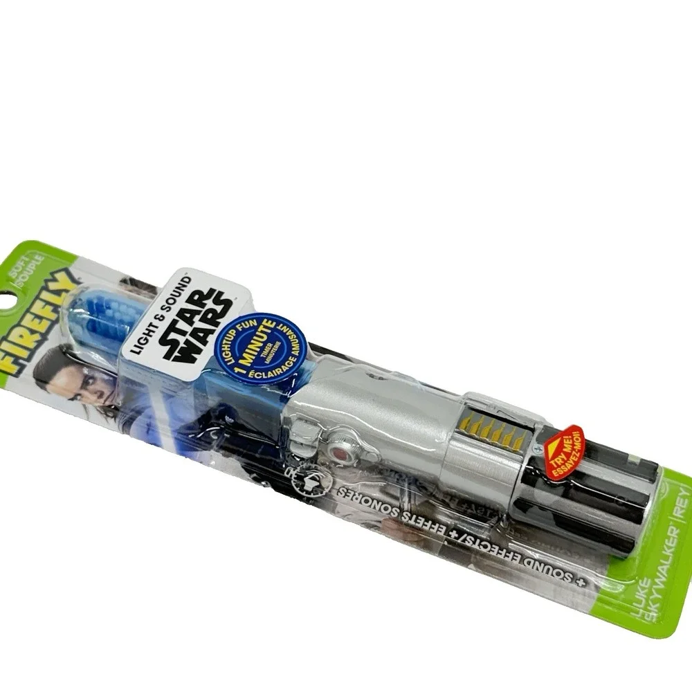 Firefly Kids Soft Toothbrush, Star Wars Lightsaber Luke Skywalker Light & Sounds